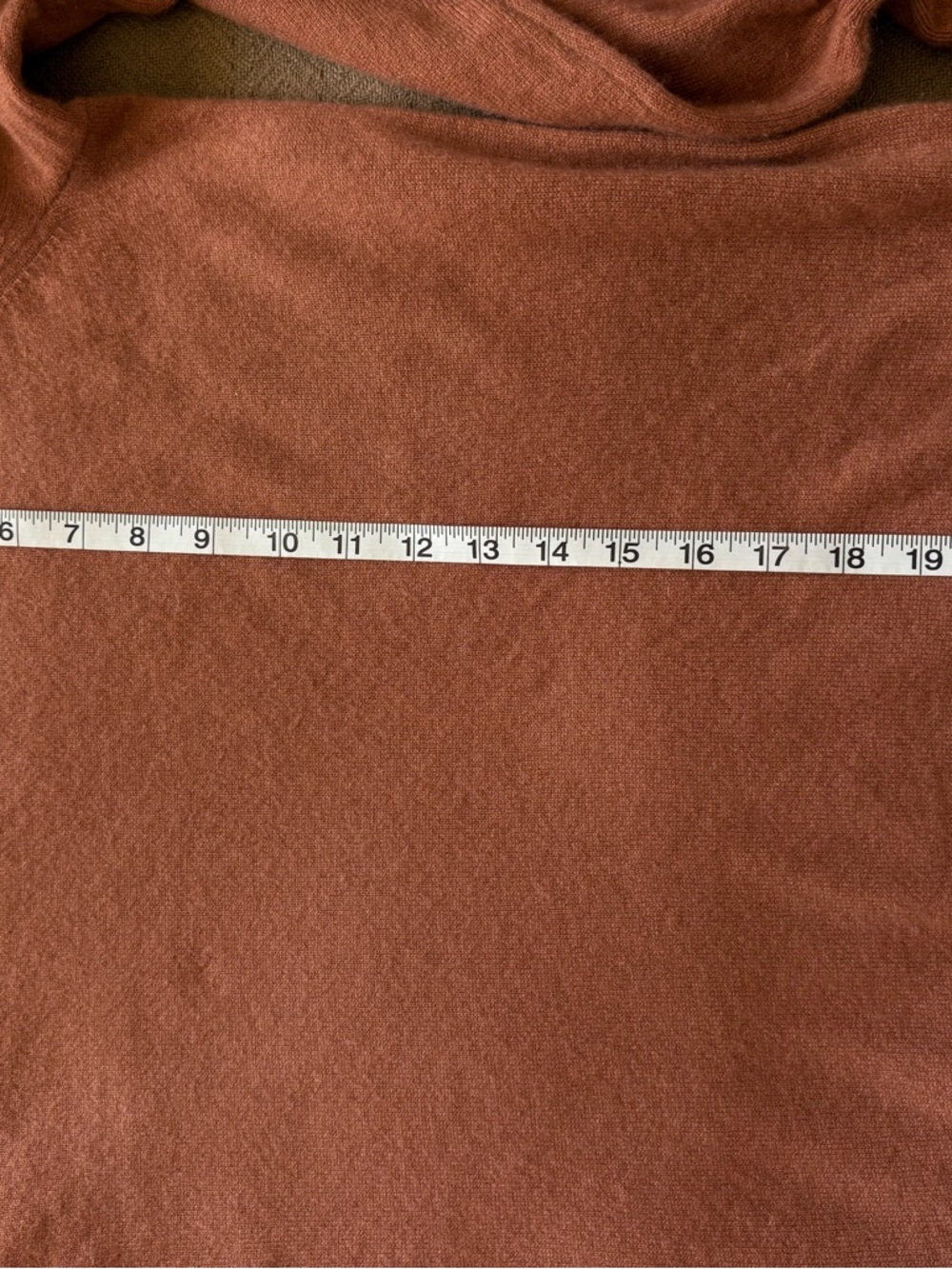 NakedCashmere Rust Sweater with Ribbed Neckline - Picture 10 of 12